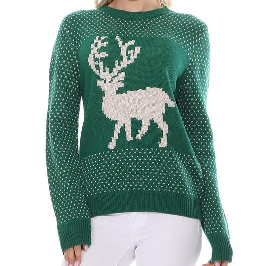 Oh Deer Christmas Pullover Sweater