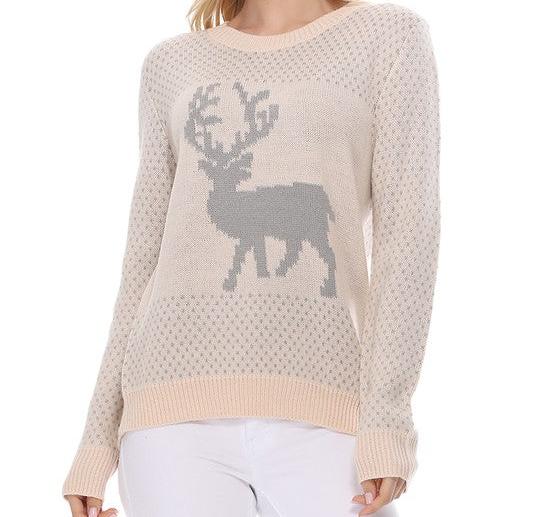 Oh Deer Christmas Pullover Sweater