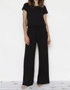**PLUS SIZE ONLY** Aspen Short Sleeve Jumpsuit W/Pocket