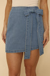 Betsy Bow Denim Skirt