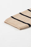 Zara Stripe Side Pockets Open Front Cardigan