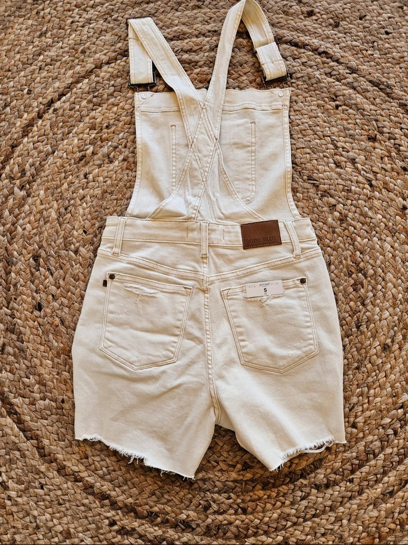 In the Clouds Judy Blue Overall Shorts
